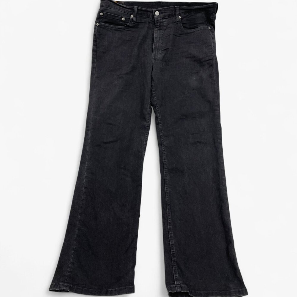 Levi's 514 Men's Straight Leg Black Denim Jeans Mid-Rise Classic Fit 38x32